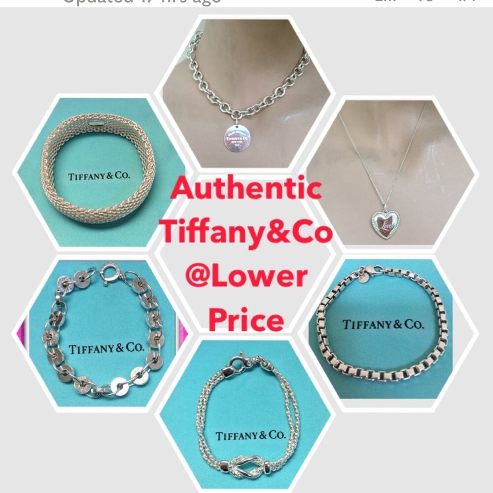 🔴Authentic VINTAGE Tiffany & Co. Silver Jewelry Set at discounted price🔴 - Picture 2 of 2